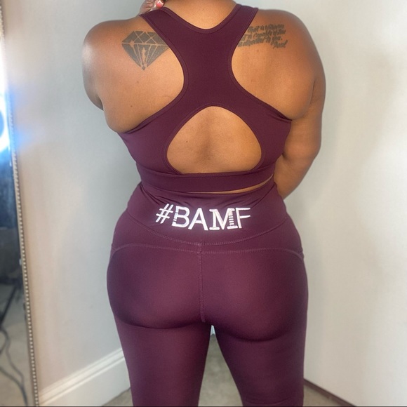 CWF Purple Embroidered Logo Leggings - Picture 4 of 4